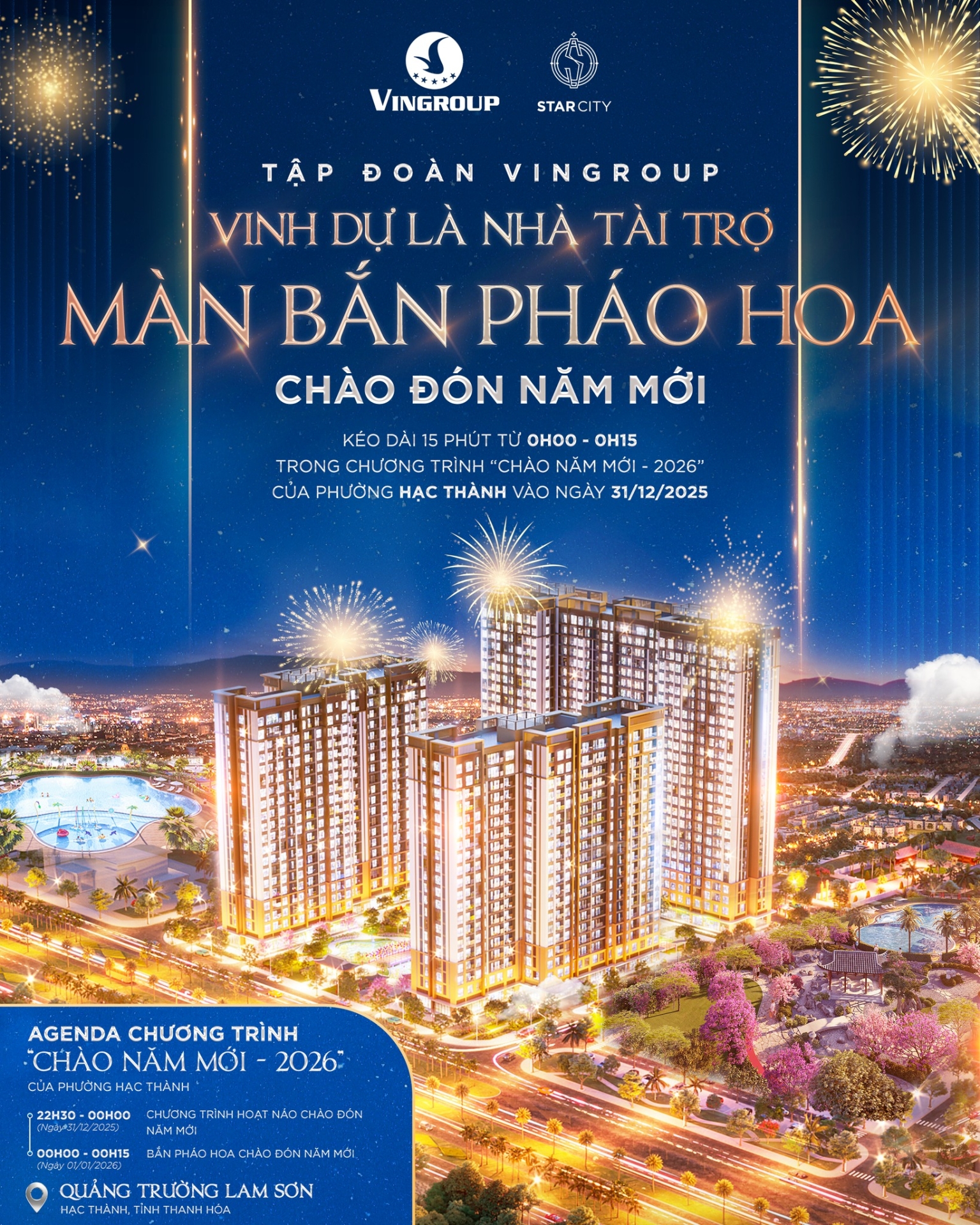 Vingroup - Vinh dự đồng hành màn pháo hoa chào đón năm mới 2026