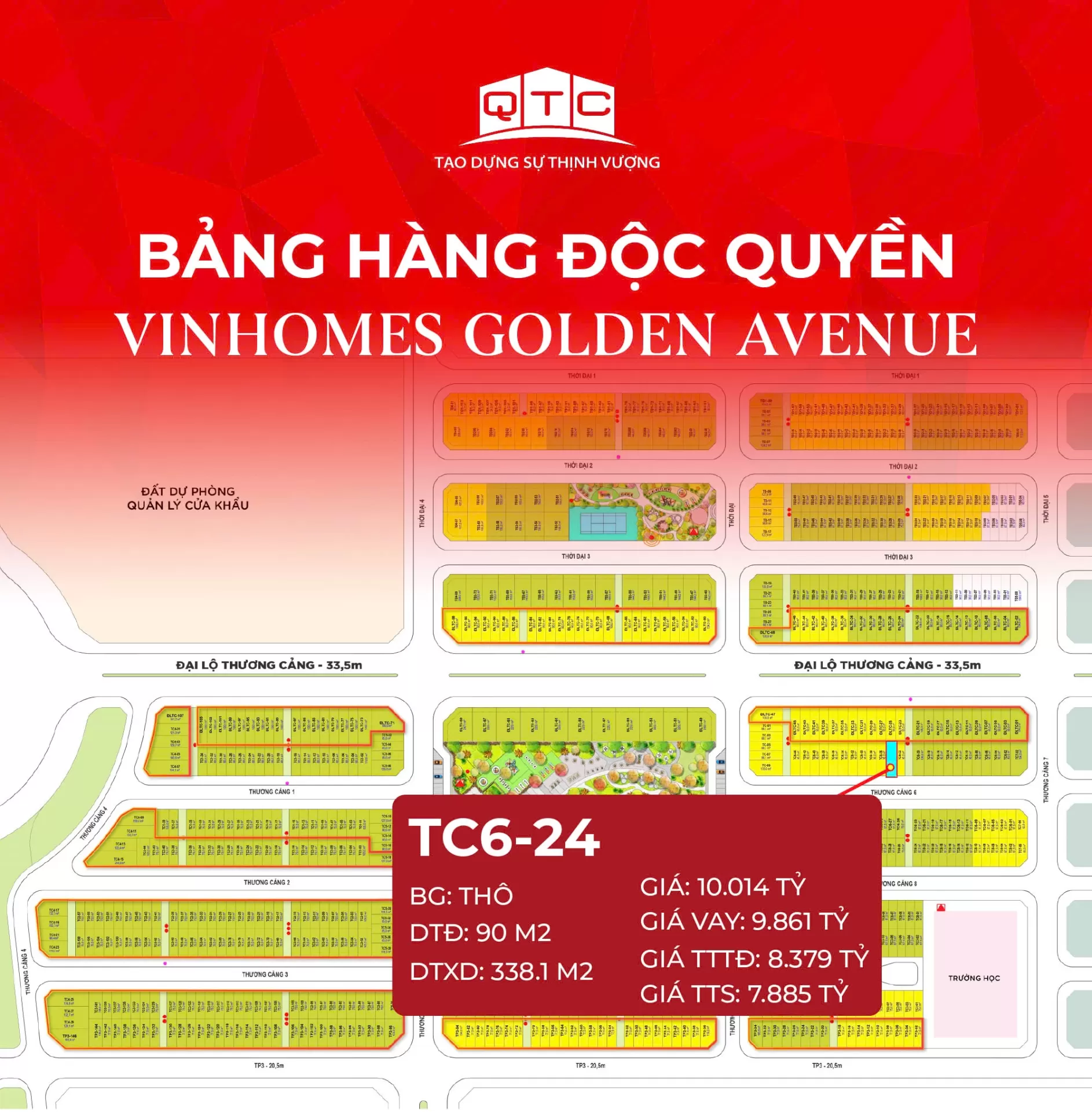 Shophouse TC6-24 Vinhomes Golden Avenue Móng Cái