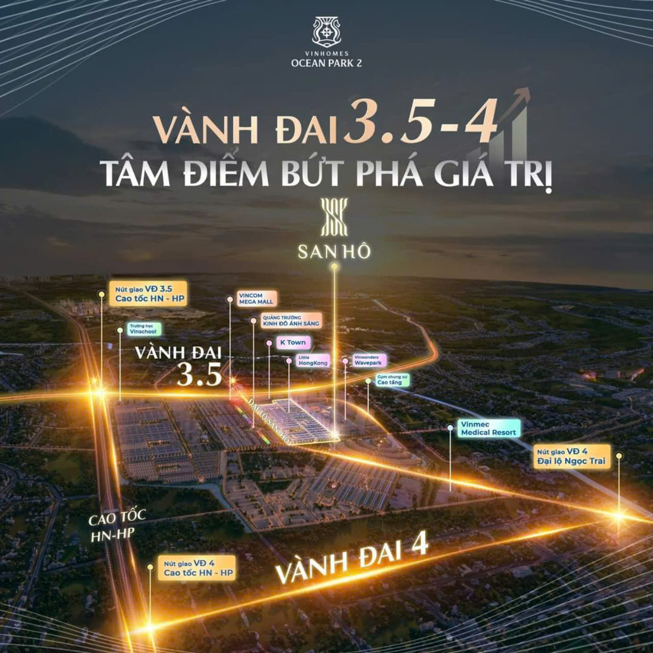 Vành đai 3.5 và Vành đai 4 - Cú hích cho thị trường bất động sản phía Đông Hà Nội