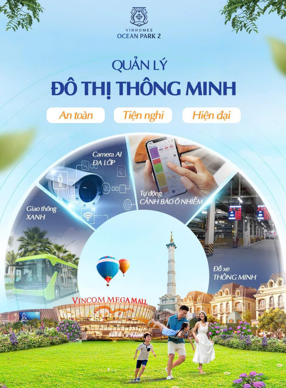 Quản lý Đô thị Thông minh - Cư dân Vinhomes Ocean Park 2 hào hứng tận hưởng cuộc sống An toàn - Tiện nghi - Hiện đại