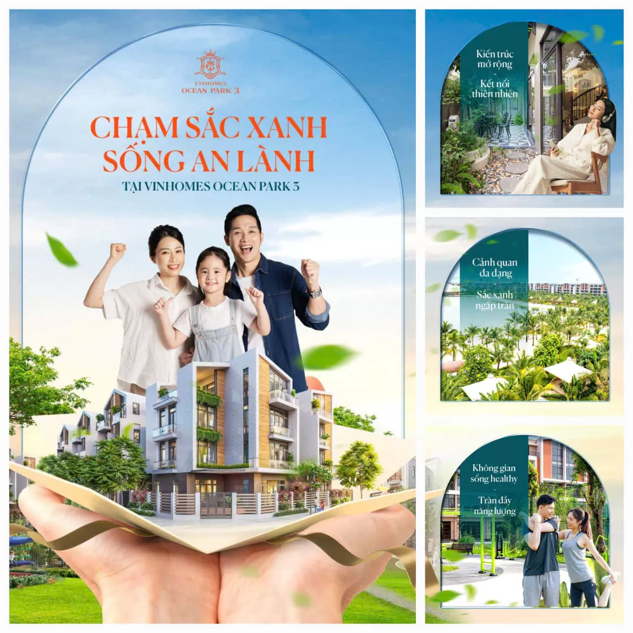 Chạm Sắc Xanh - Sống An Lành tại Vinhomes Ocean Park 3