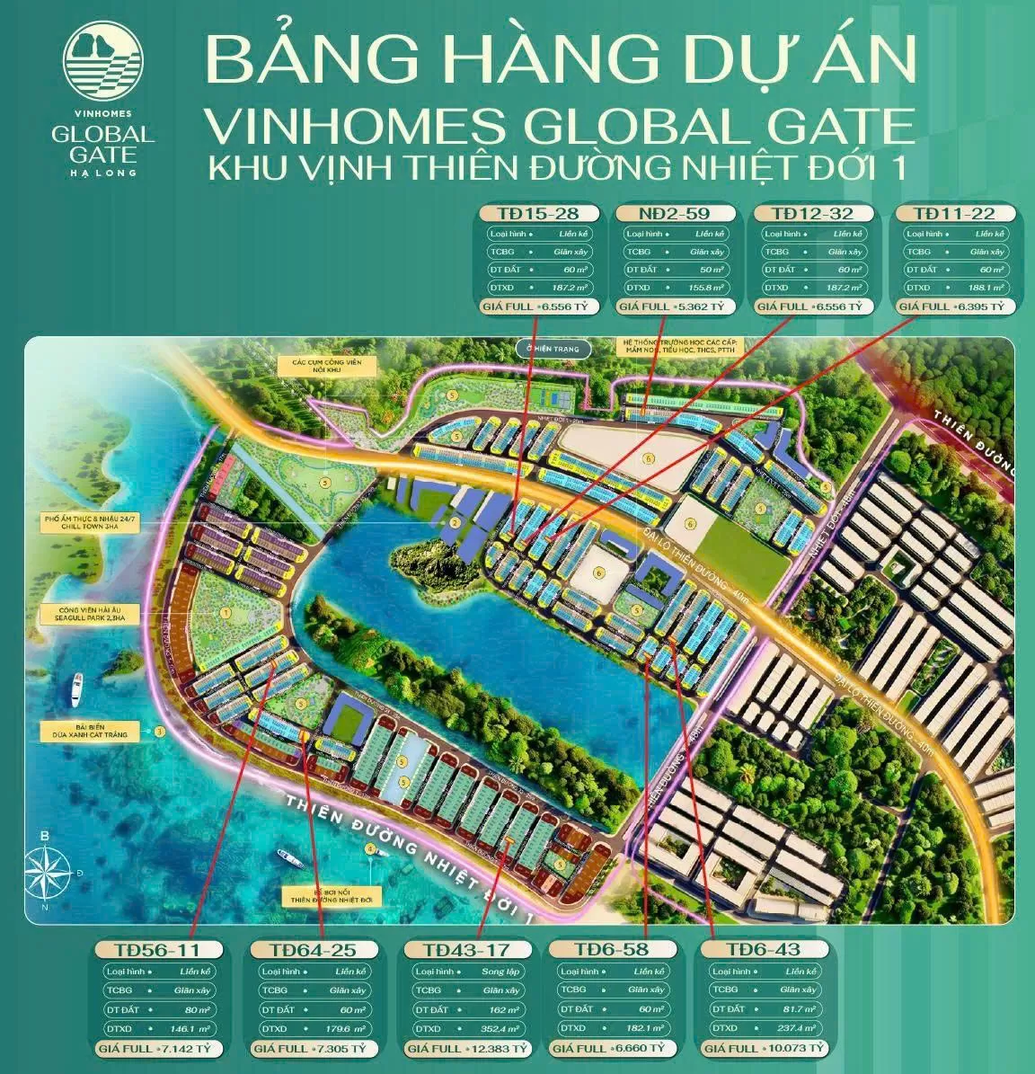 Căn hộ 2 dự án Vinhomes Global Gate Hạ Long