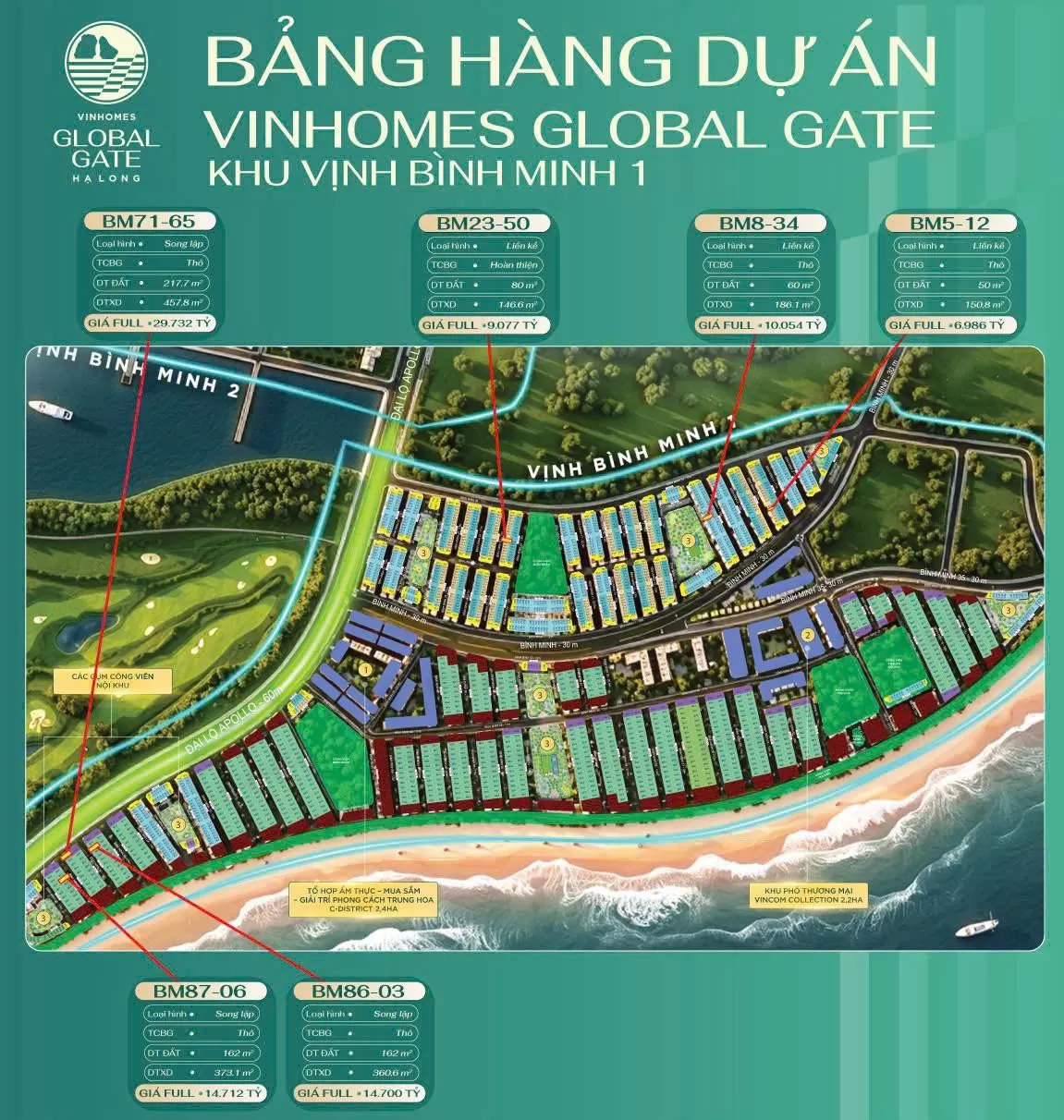 Căn hộ 1 dự án Vinhomes Global Gate Hạ Long