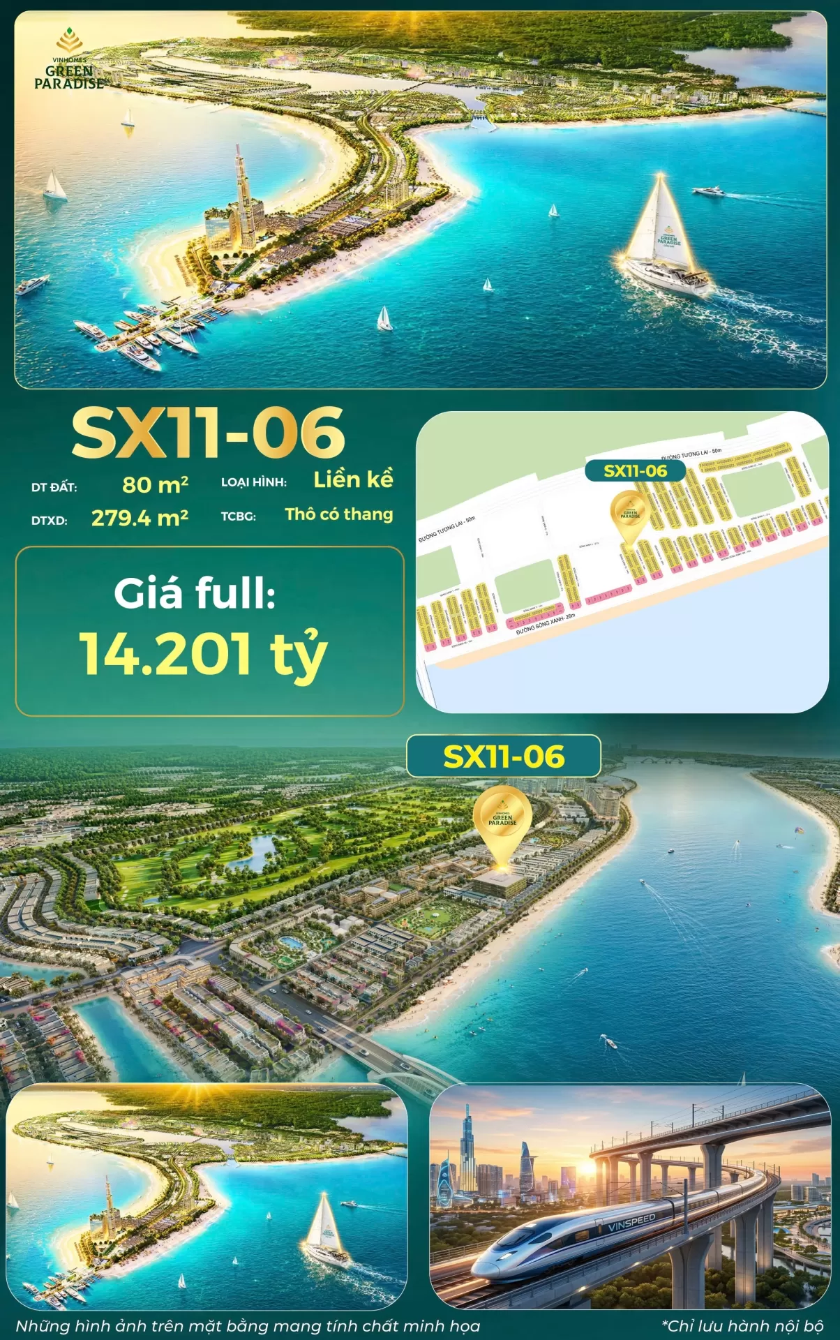 Nhà phố Boulevard Prime tại Vinhomes Green Paradise: Tiềm năng tạo dòng tiền & tăng giá