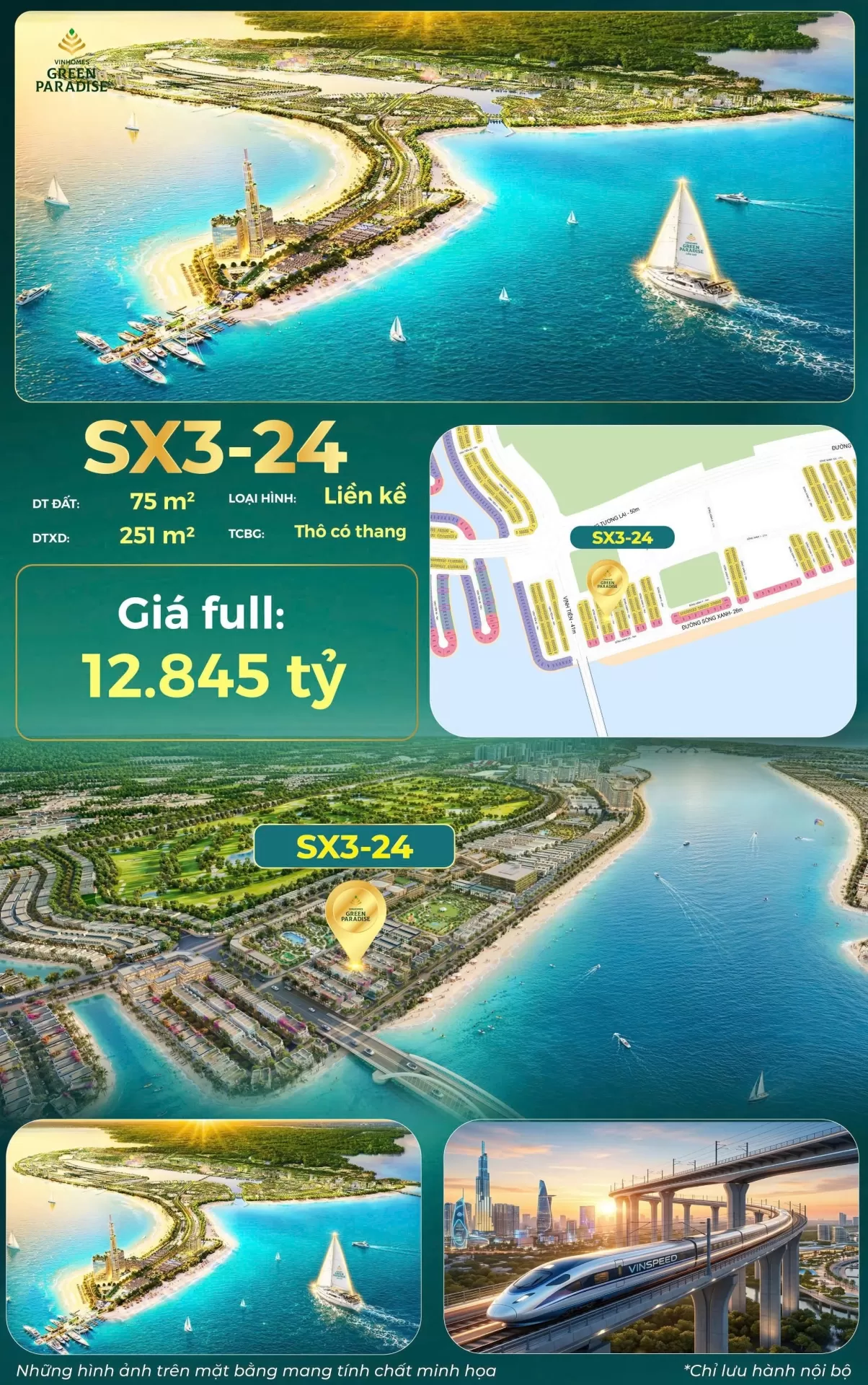 Nhà phố Boulevard Prime tại Vinhomes Green Paradise: Tiềm năng tạo dòng tiền & tăng giá
