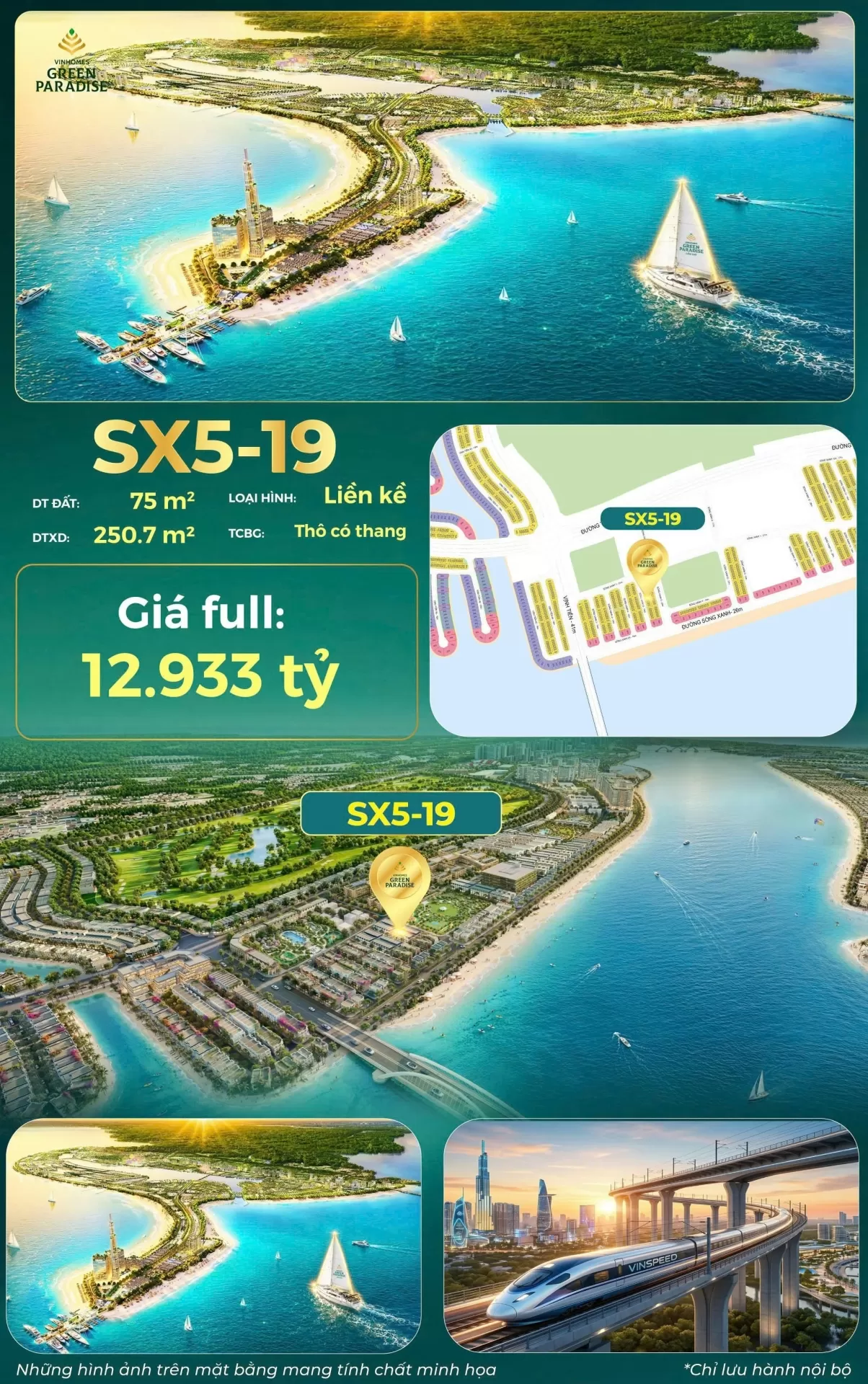 Nhà phố Boulevard Prime tại Vinhomes Green Paradise: Tiềm năng tạo dòng tiền & tăng giá