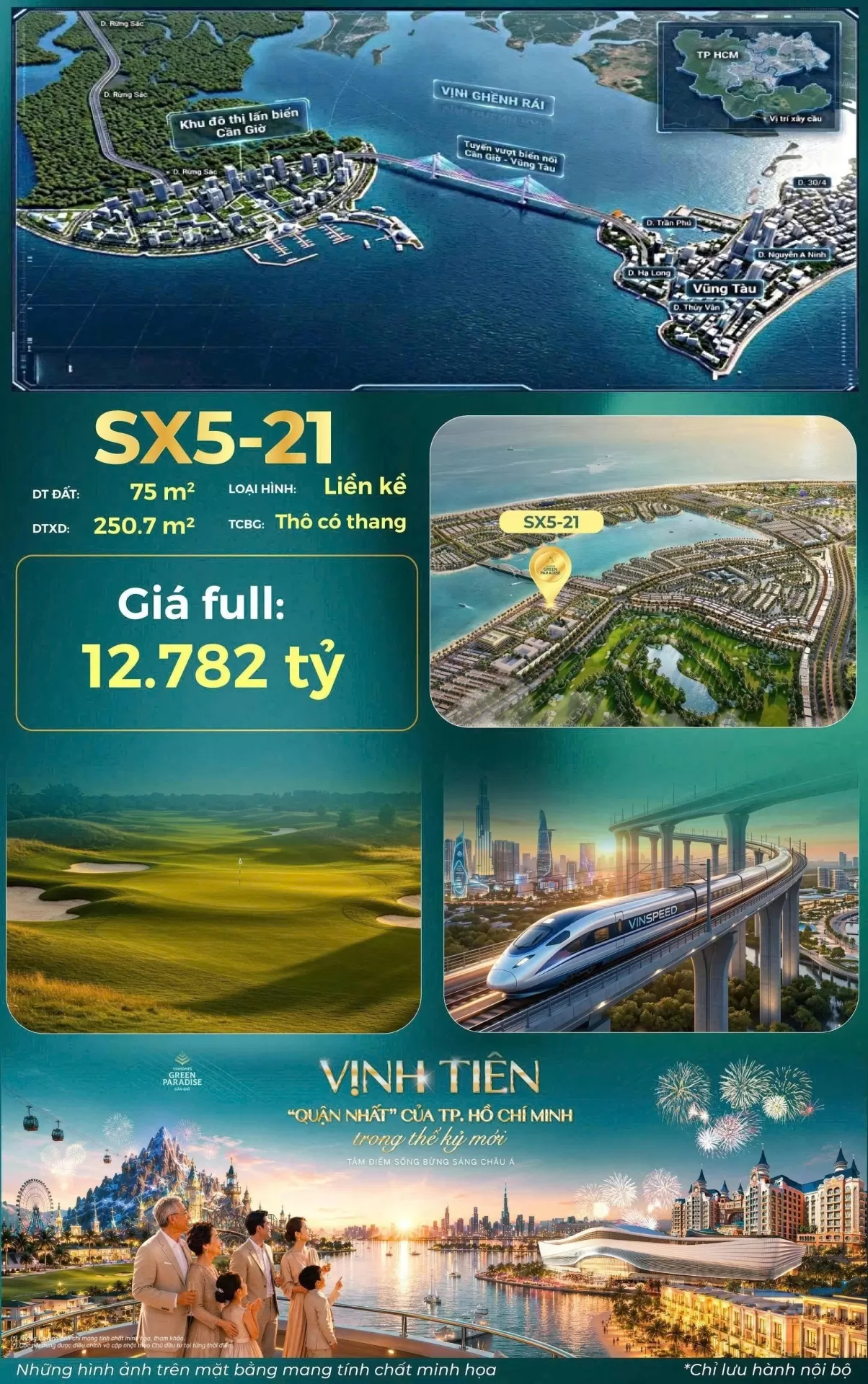 SX5-21 phân khu Vịnh Tiên - Vinhomes Green Paradise Cần Giờ
