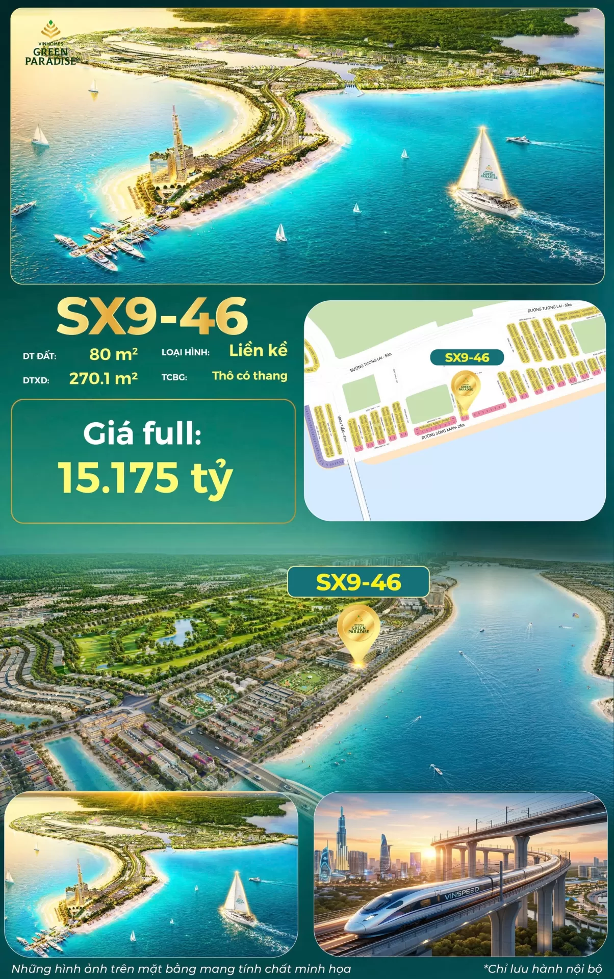 Nhà phố Boulevard Prime tại Vinhomes Green Paradise: Tiềm năng tạo dòng tiền & tăng giá