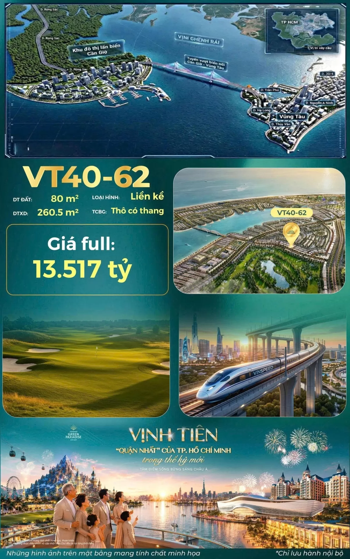 VT40-62 phân khu Vịnh Tiên - Vinhomes Green Paradise Cần Giờ