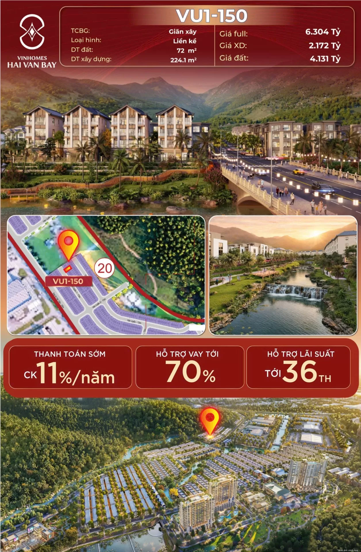 Hạ tầng Vinhomes Hải Vân Bay có gì? Tọa độ 