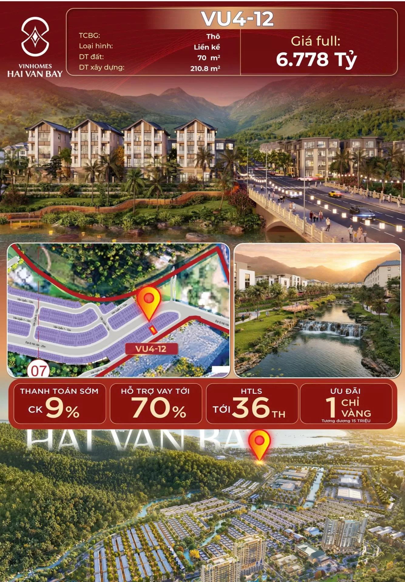Hạ tầng Vinhomes Hải Vân Bay có gì? Tọa độ 