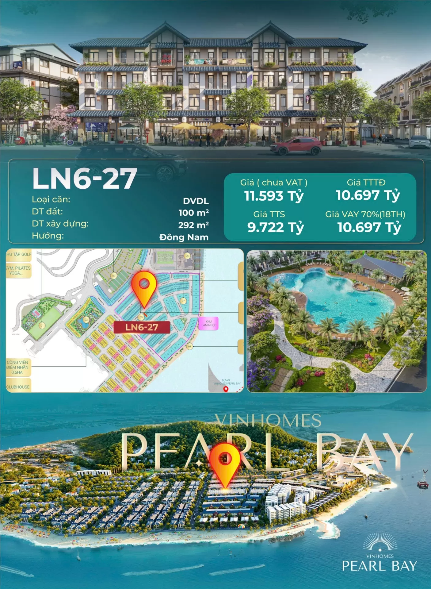 Nhà phố Lam Ngọc: Siêu phẩm tại Vinhomes Pearl Bay