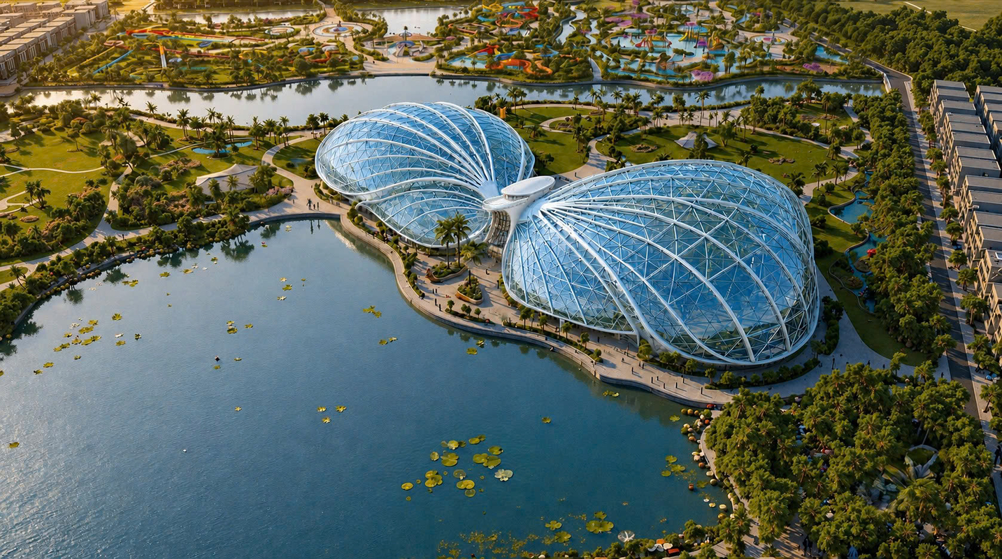 Quy mô đại đô thị 1.080ha với hệ sinh thái tiện ích