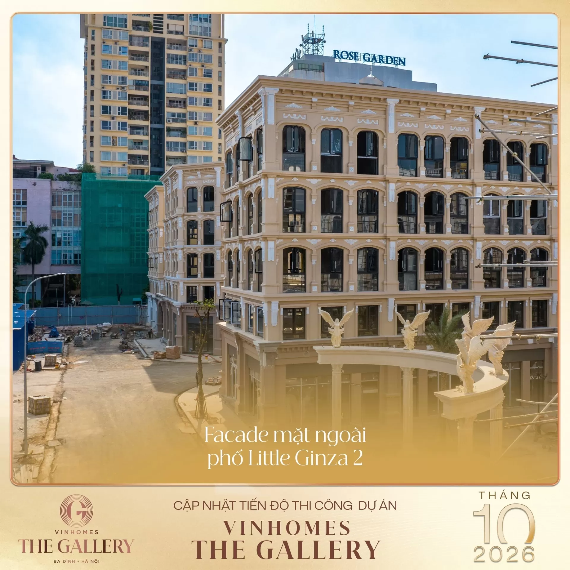 Tháng 10/2026: Cập nhật tiến độ Vinhomes The Gallery