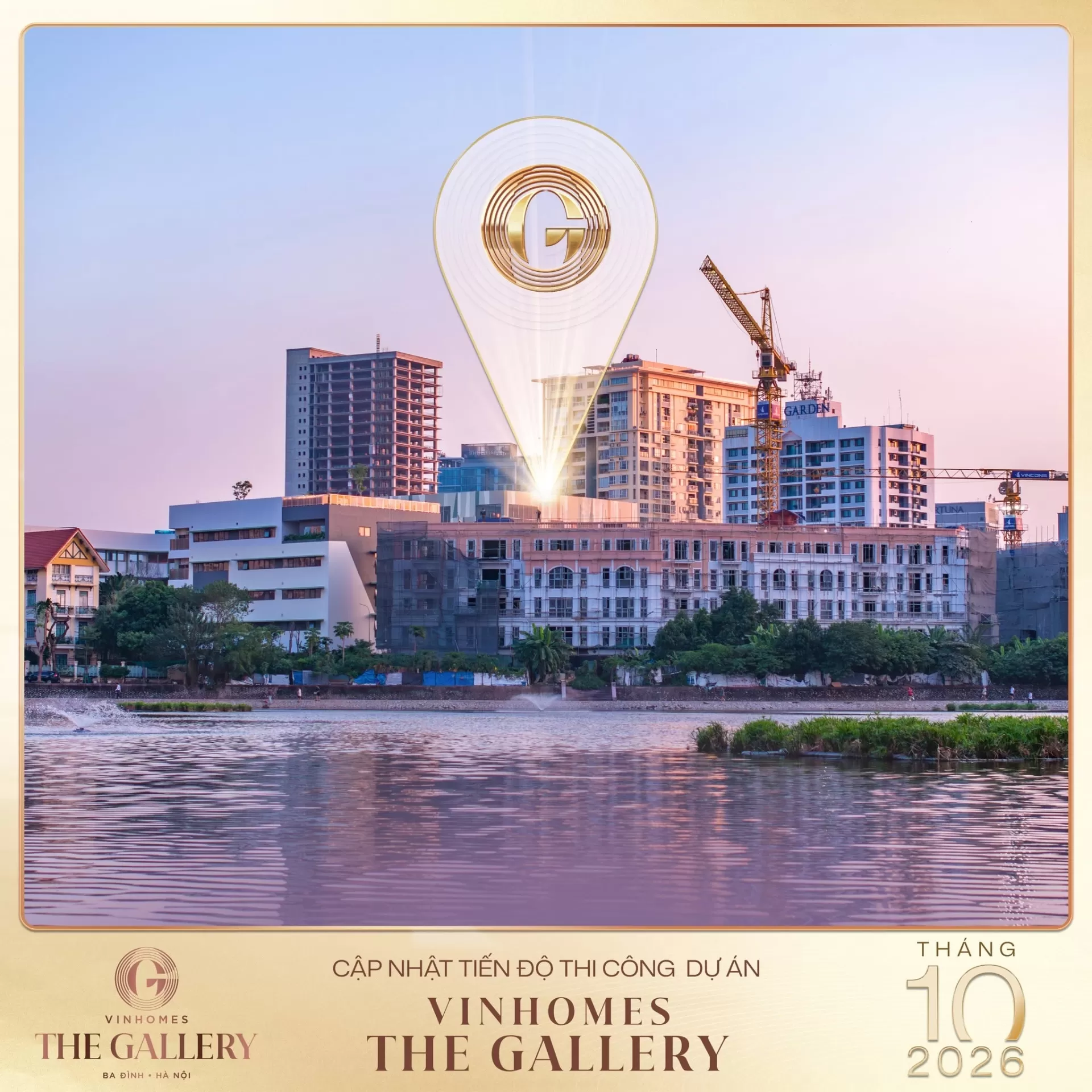 Tháng 10/2026: Cập nhật tiến độ Vinhomes The Gallery