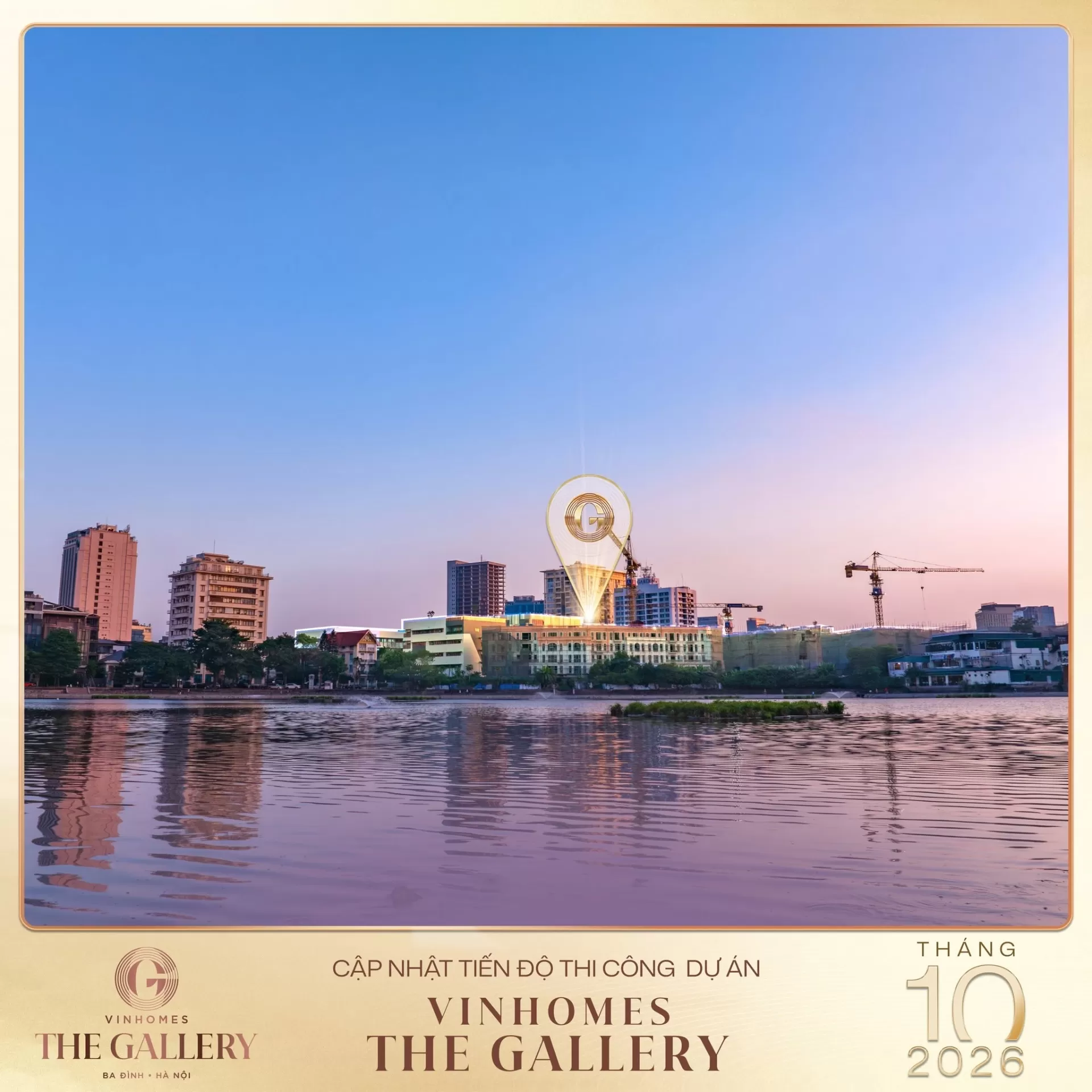 Tháng 10/2026: Cập nhật tiến độ Vinhomes The Gallery