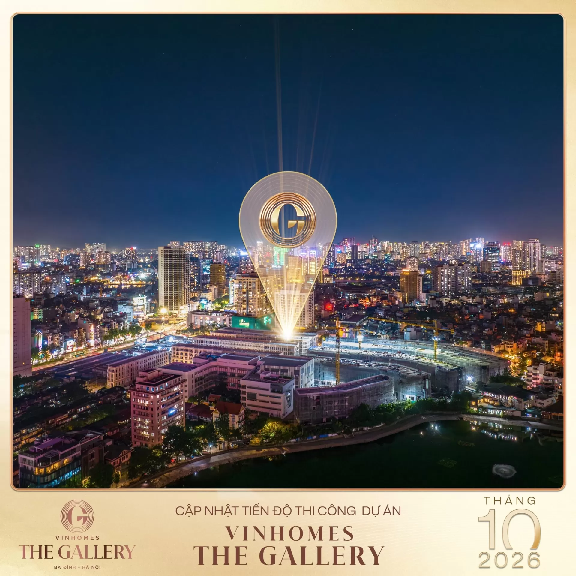 Tháng 10/2026: Cập nhật tiến độ Vinhomes The Gallery