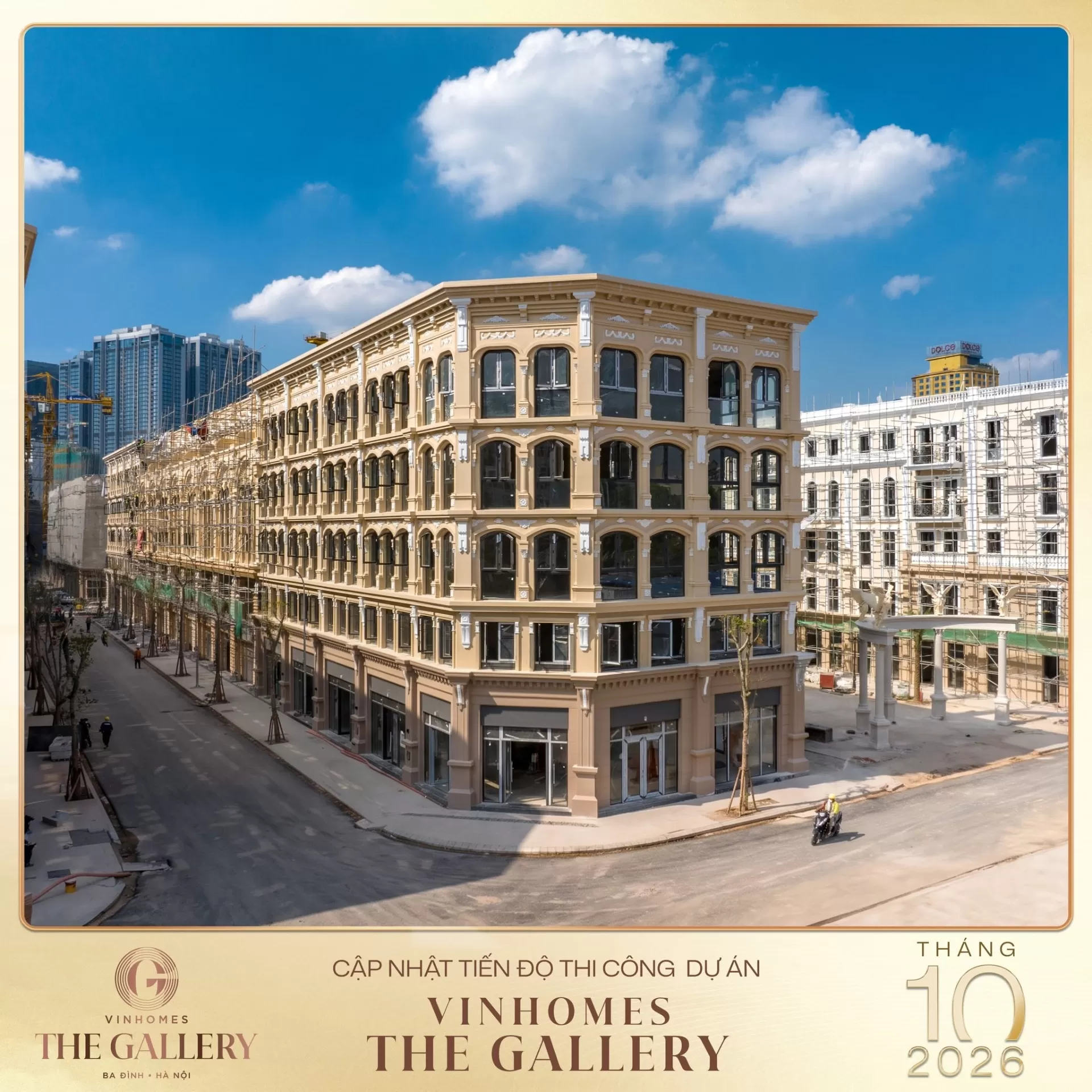 Tháng 10/2026: Cập nhật tiến độ Vinhomes The Gallery