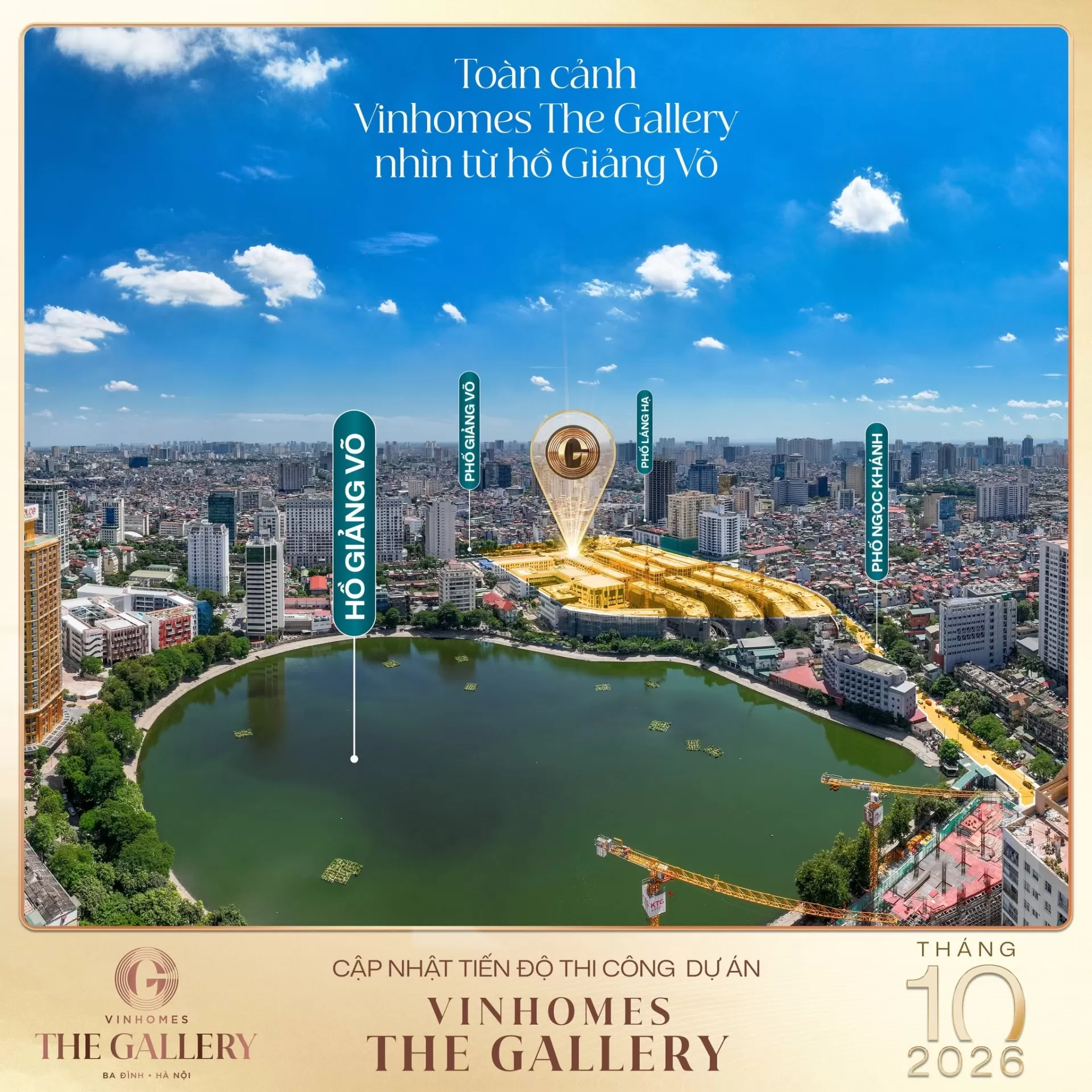 Tháng 10/2026: Cập nhật tiến độ Vinhomes The Gallery