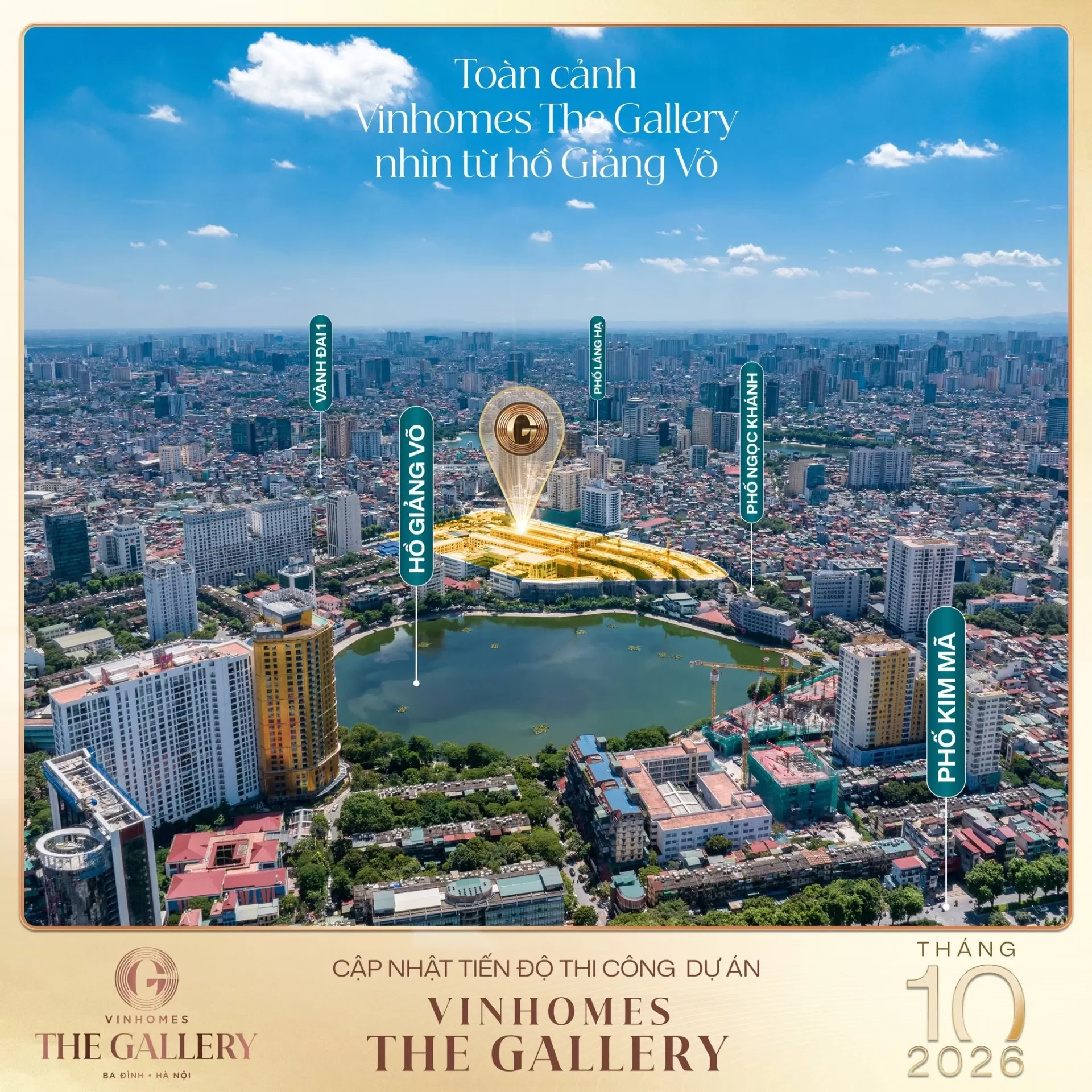 Tháng 10/2026: Cập nhật tiến độ Vinhomes The Gallery