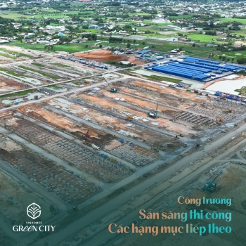 Vinhomes Green City tháng 7/2025: Vững nhịp thi công, tiến độ thần tốc