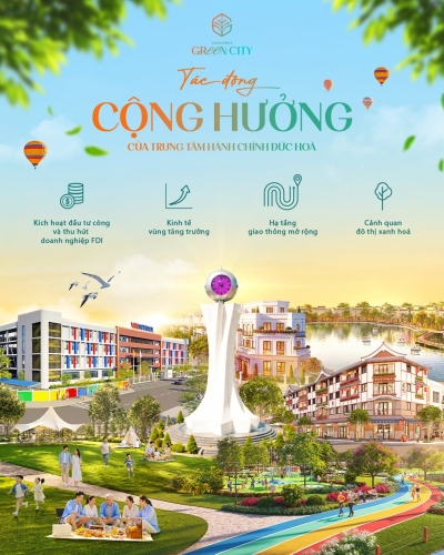 Trung tâm hành chính mới tại Đức Hoà - Lực đẩy thay đổi toàn diện khu vực