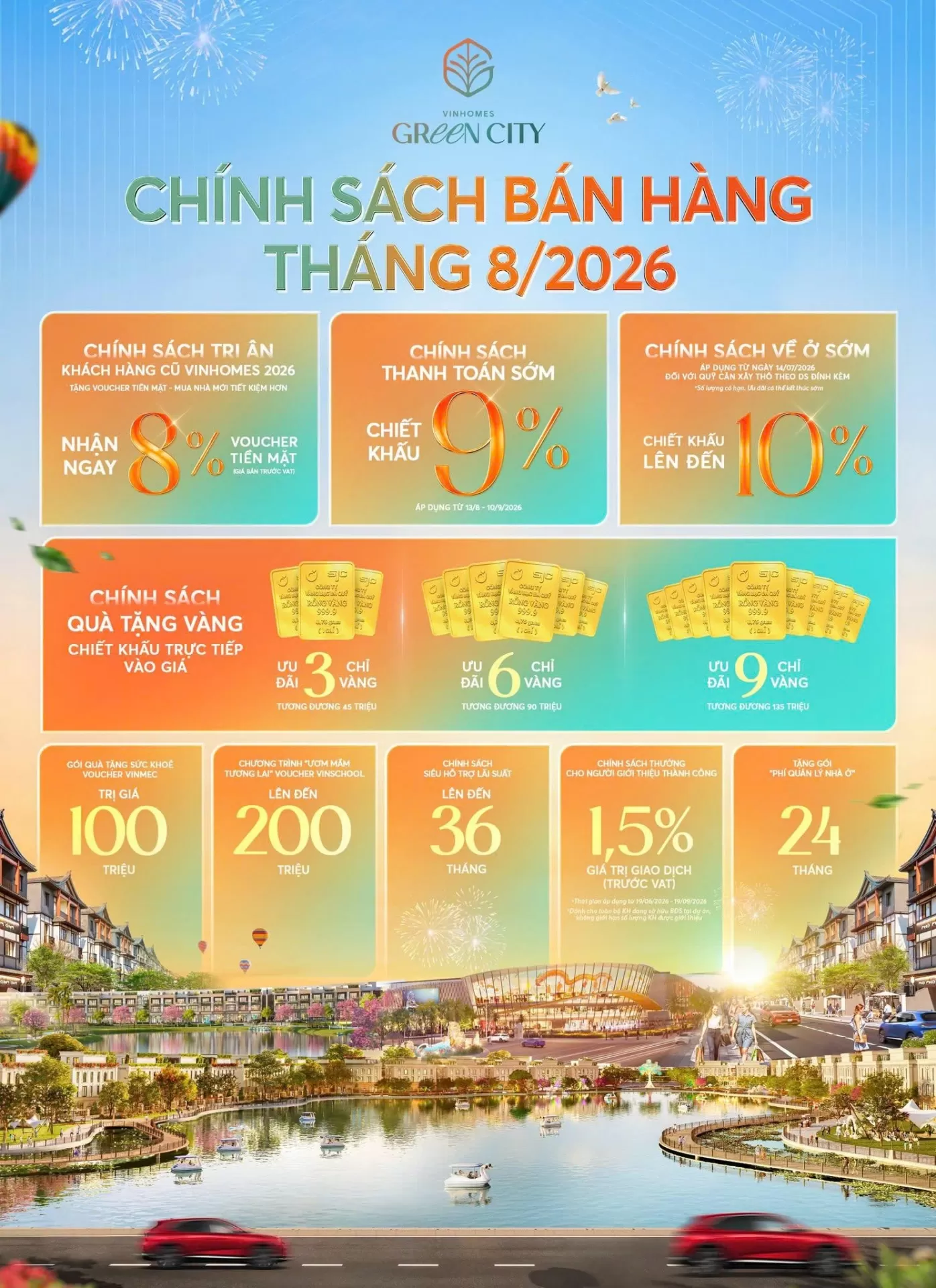 Tháng 8 - Đón trọn đặc quyền, sở hữu trọn giá trị