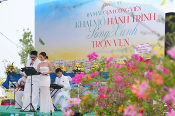 Chỉ sau vài tháng mở bán, hệ tiện ích xanh, công viên, hồ nước 40ha của Vinhomes Green City đã dần lộ diện