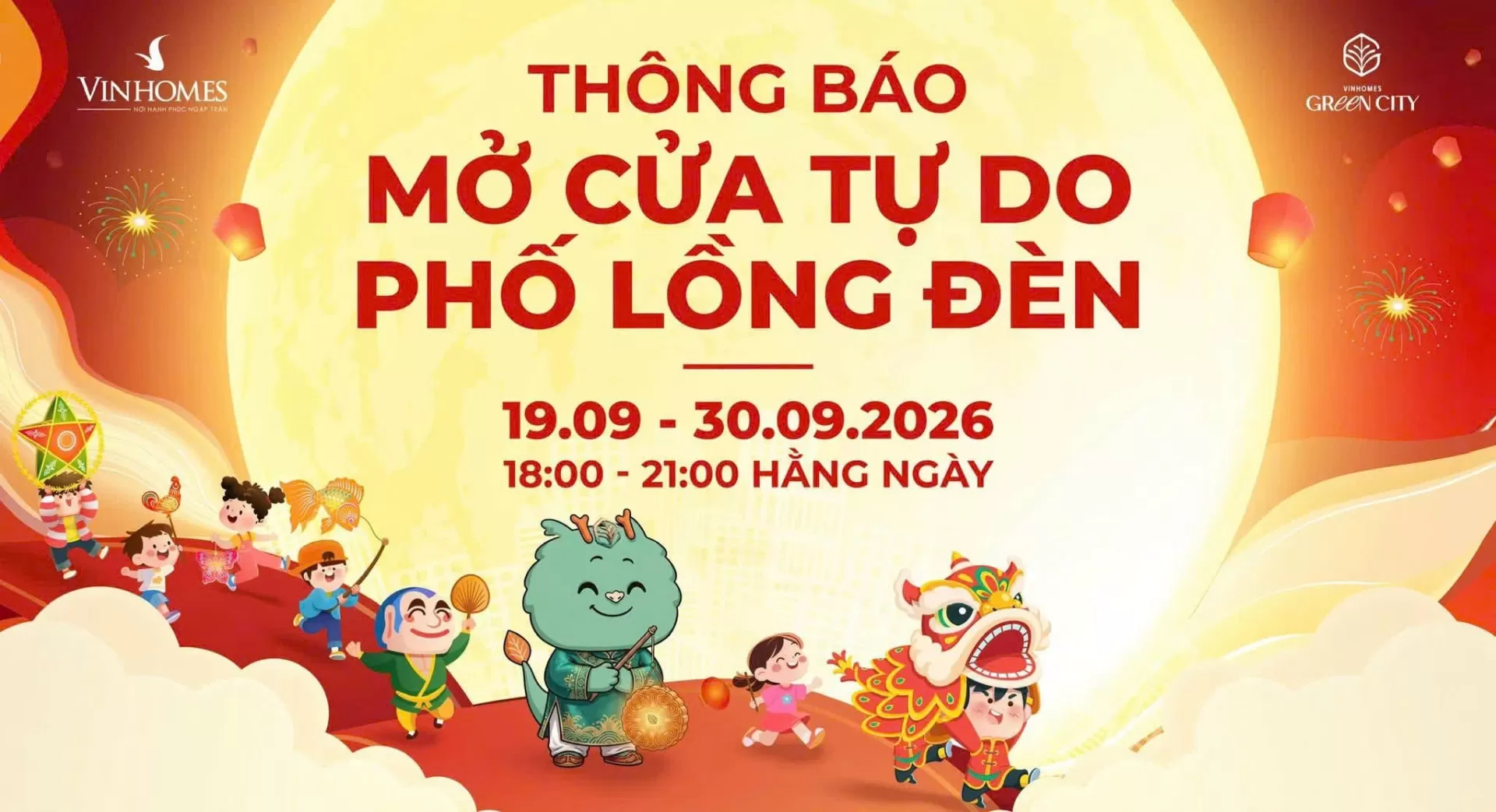 Trung Thu này, ghé Vinhomes Green City check-in phố lồng đèn