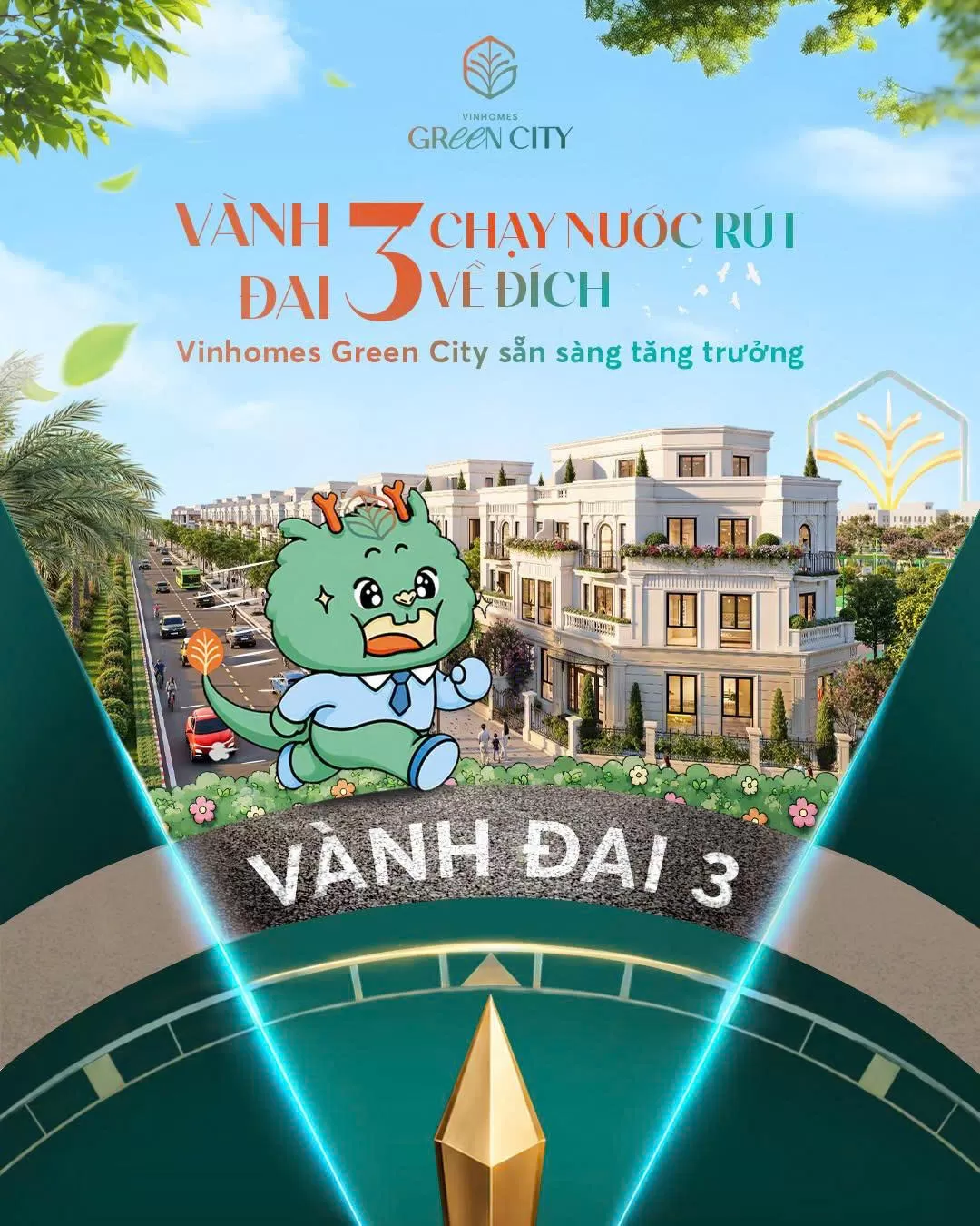 Vành đai 3 chạy nước rút, Vinhomes Green City sẵn sàng tăng trưởng