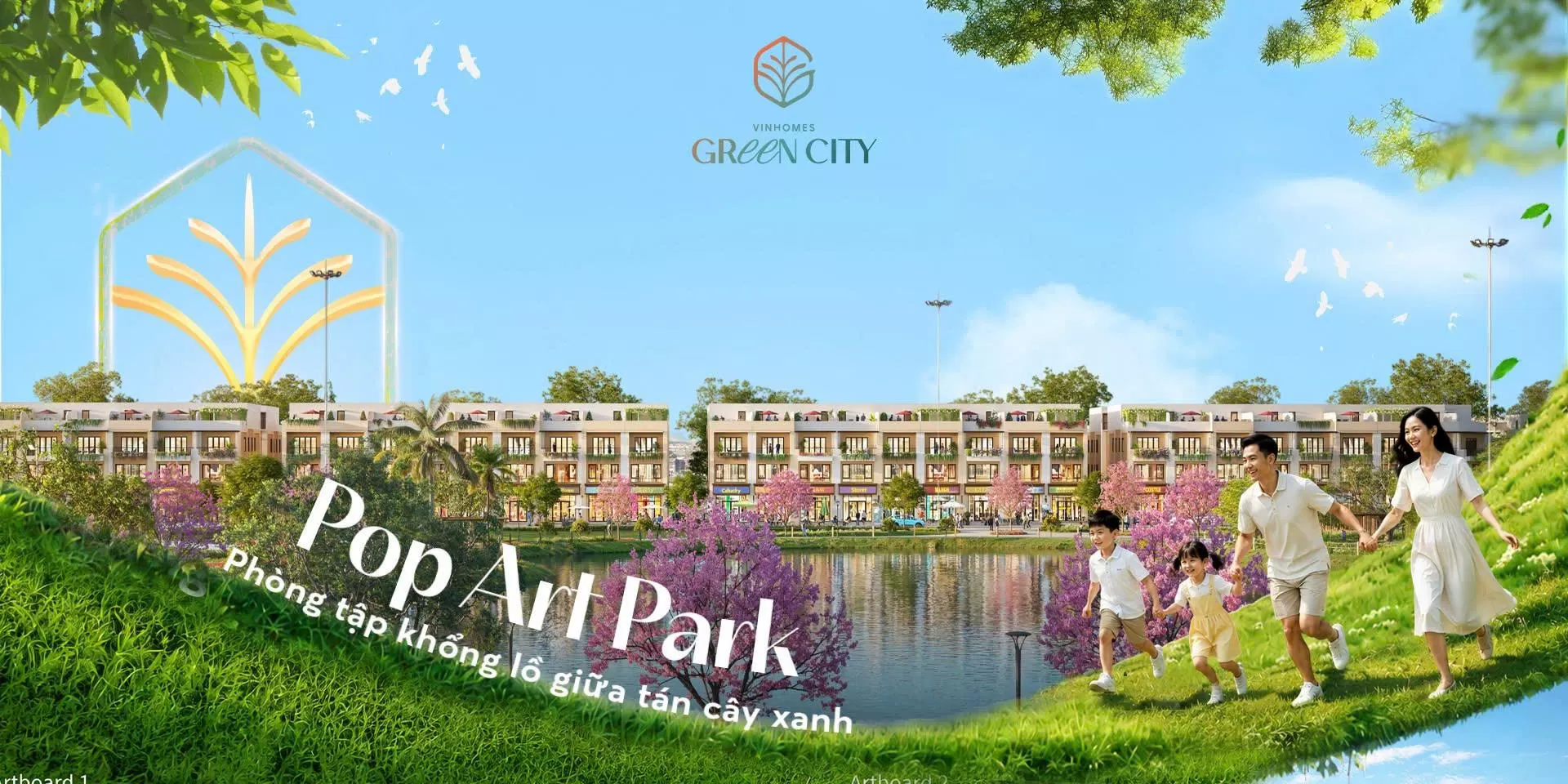 Pop Art Park -  Phòng tập khổng lồ giữa tán cây xanh