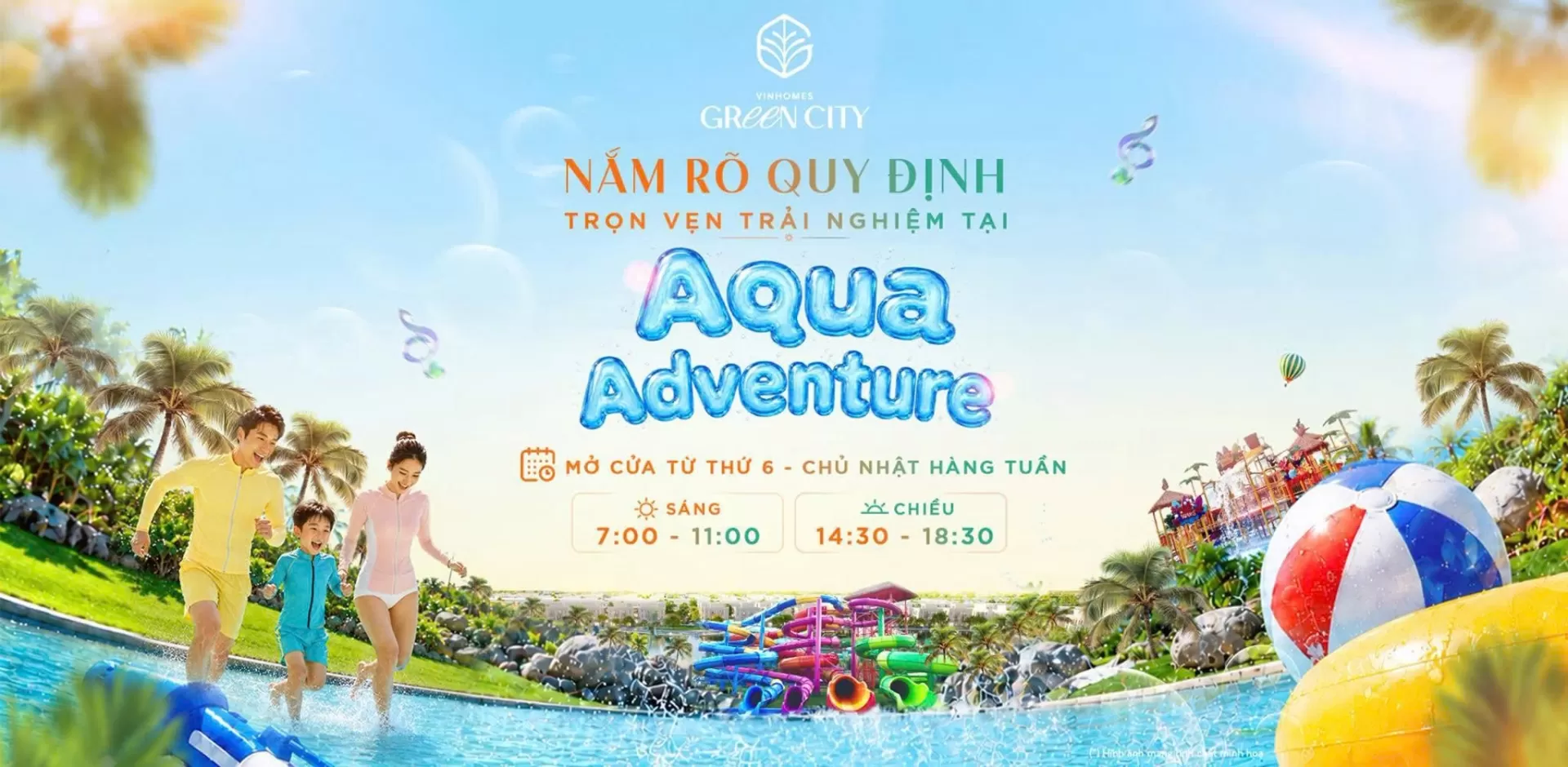 Nắm chắc quy định, vui chơi hết mình, an toàn hết ý tại Aqua Adventure