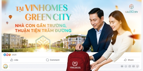 Nhà con gần trường, thuận tiện trăm đường