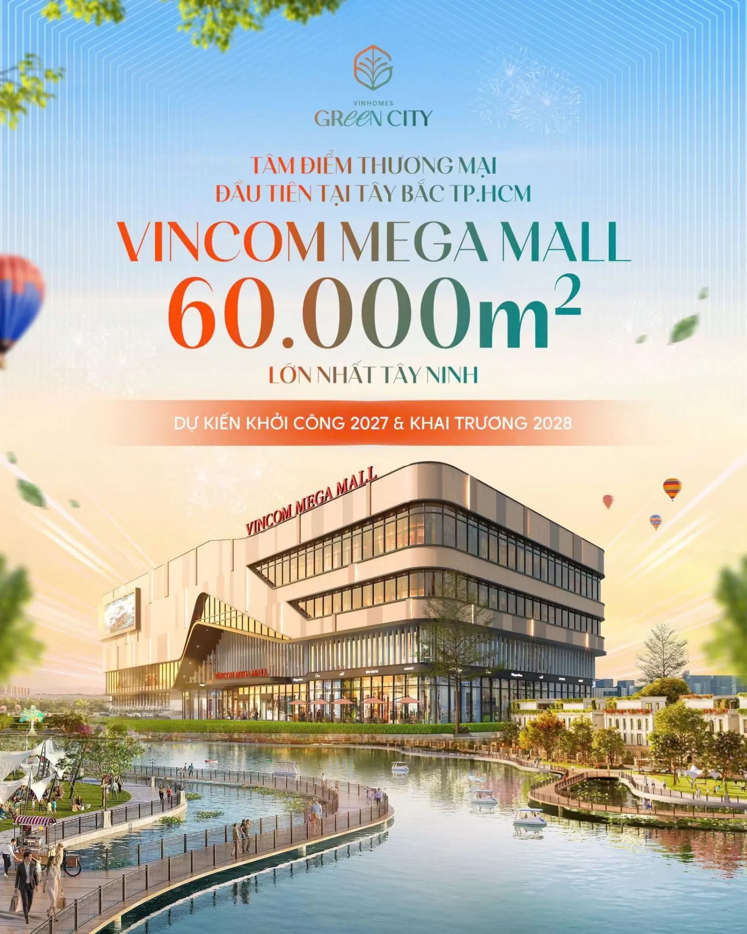 Vincom Mega Mall 60.000m² - Tâm điểm thương mại đầu tiên tại Tây Bắc TP.HCM