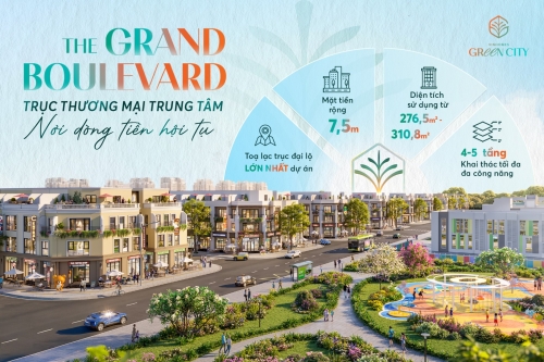 Khám phá The Grand Boulevard - Trục thương mại trung tâm, nơi dòng tiền hội tụ
