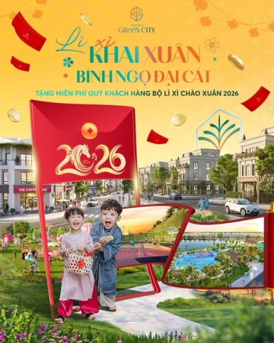 Lì xì khai Xuân, Bính Ngọ đại cát cùng Vinhomes Green City