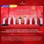 Long An khởi công dự án đô thị 40.000 dân do Vingroup đầu tư trên hành lang vành đai 4 TP.HCM
