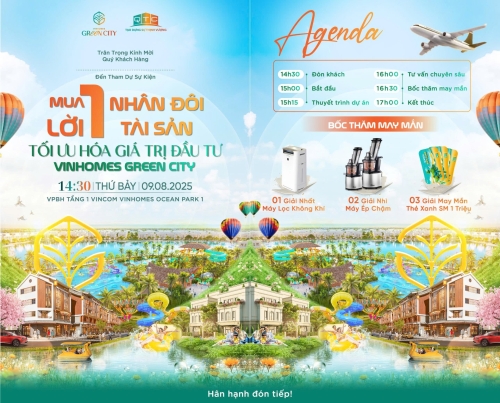 Mua 1 lời 1 - Nhân đôi tài sản: Sự kiện đầu tư đỉnh cao – Dành riêng cho nhà đầu tư thông minh!