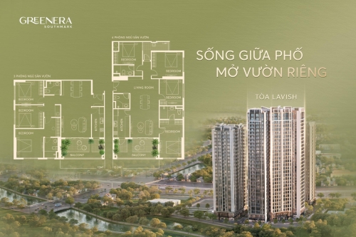 Sống giữa phố, mở vườn riêng - Căn hộ sân vườn Toà Lavish