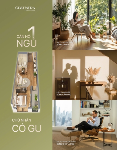 Căn hộ 1 ngủ - Chủ nhân có gu