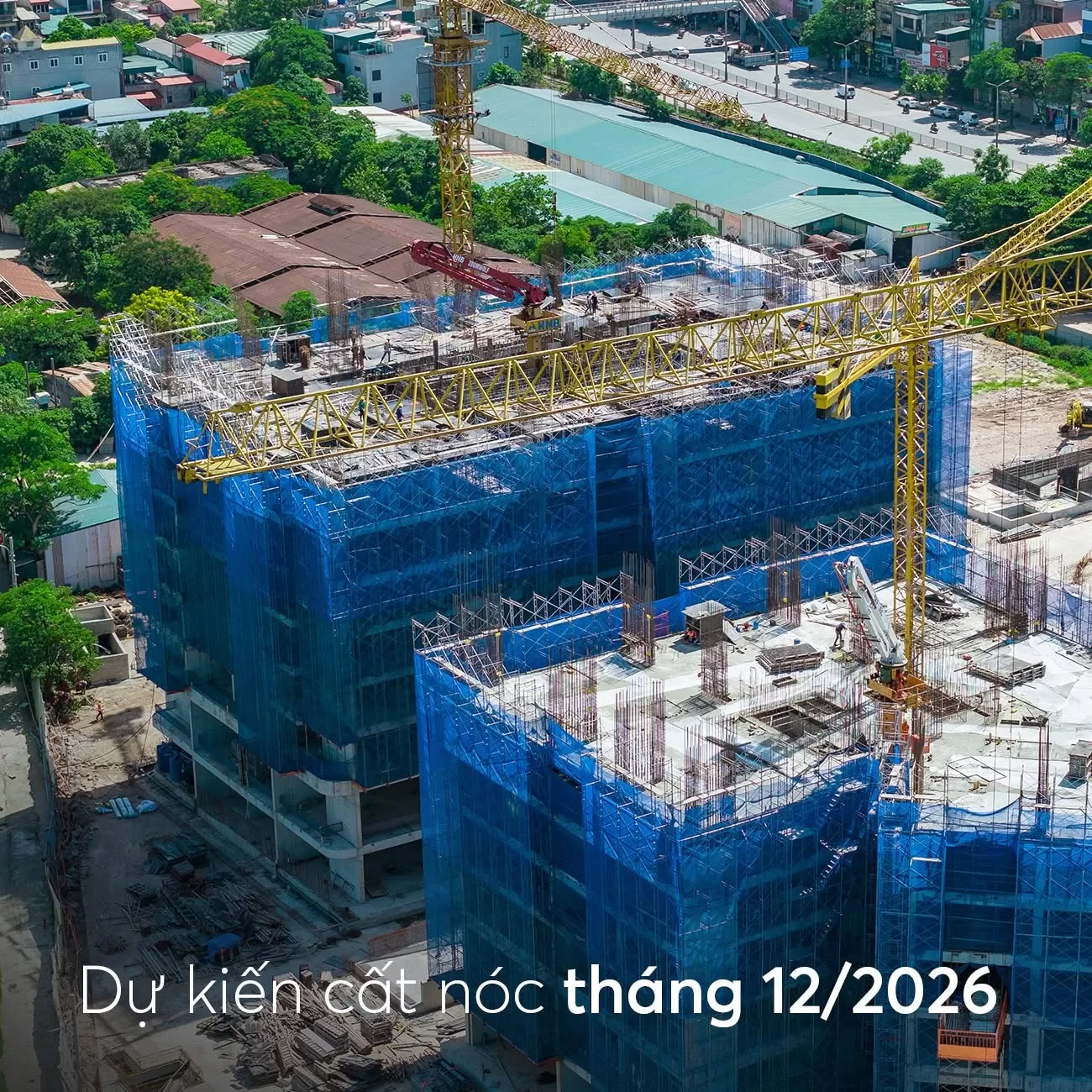 Tiến độ thi công tháng 06.2026