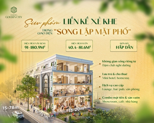 Siêu phầm Liền kề xẻ khe trong giao diện 