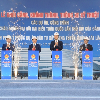 Tuyến đường sắt Hà Nội – Hải Phòng – Lào Cai chính thức khởi công