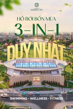 Hồ bơi bốn mùa 3-in-1 duy nhất giữa lòng Vinhomes Golden City