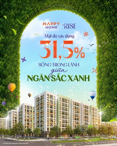 Mật độ xây dựng 31.5% - Sống trong lành giữa ngàn sắc xanh