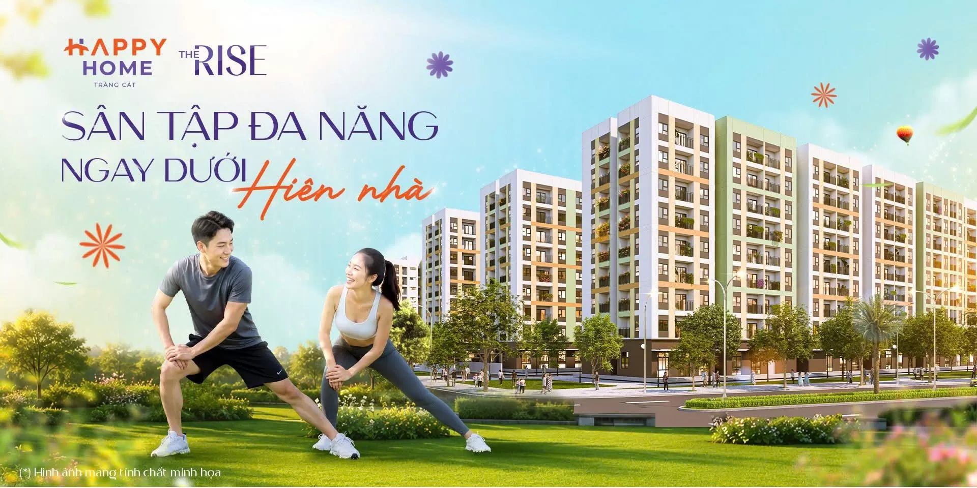 Sân tập đa năng ngay dưới hiên nhà
