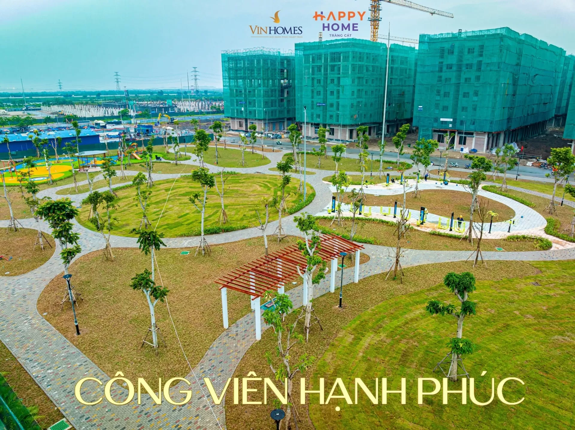 Công viên Hạnh Phúc dần hoàn thiện - Mở ra nhịp sống đa trải nghiệm tại Happy Home Tràng Cát