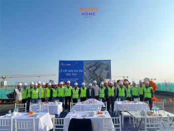 Cập nhật tiến độ cất nóc Happy Home Tràng Cát