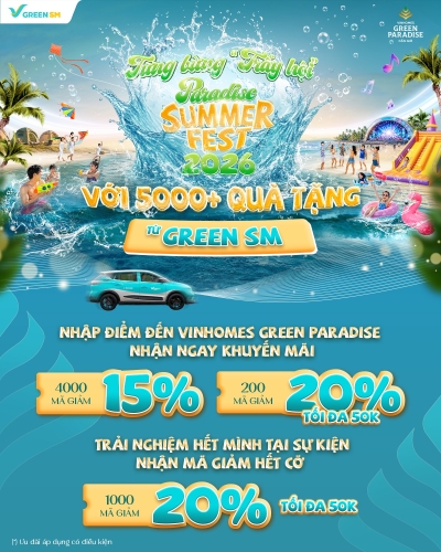 GSM tặng 5000+ mã ưu đãi cho du khách Summer Paradise Fest