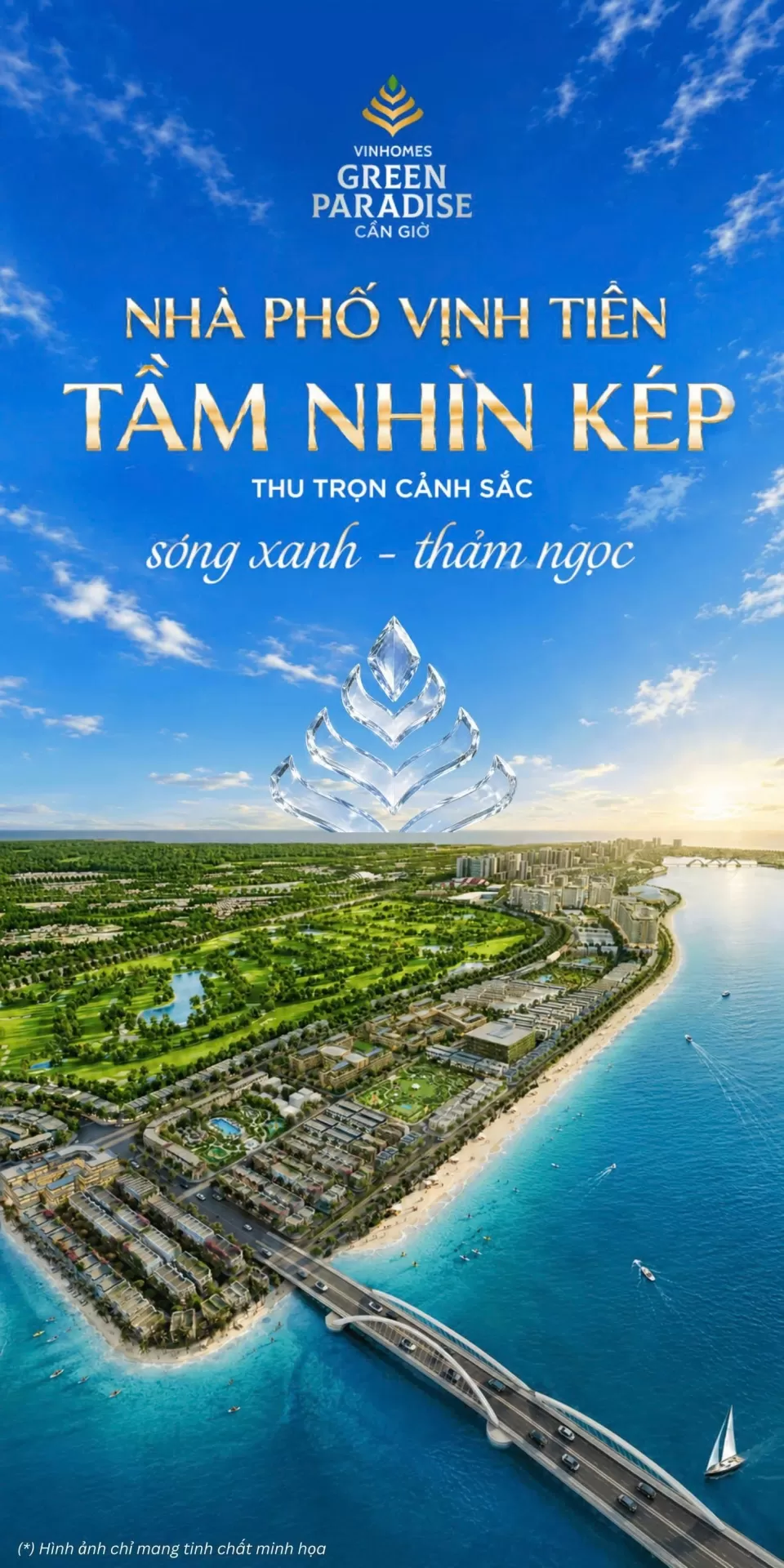 Giữa TP.HCM, bao nhiêu nhà phố có thể sở hữu cả hai đại cảnh Sóng Xanh biển hồ và thảm ngọc sân Golf?